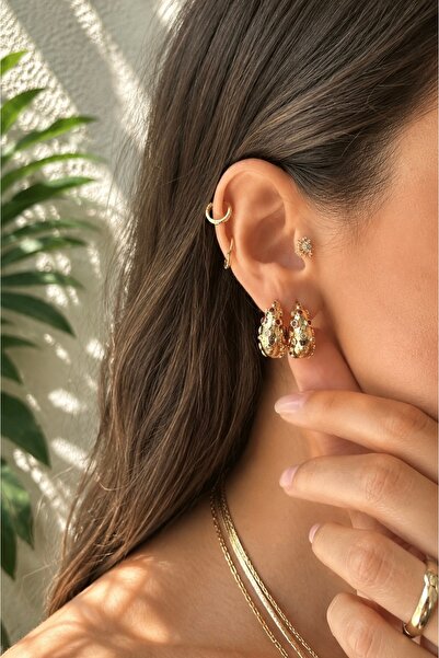 Okko Store Stone Oval 2-Piece Earrings