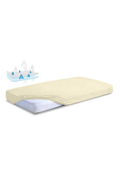 BabyMatex Cearșaf igienic impermeabil 70x140x10 din frotir Ecru