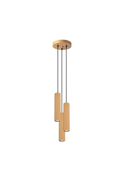 SOLLUX Lustră suspendată KARBON 3P aurie