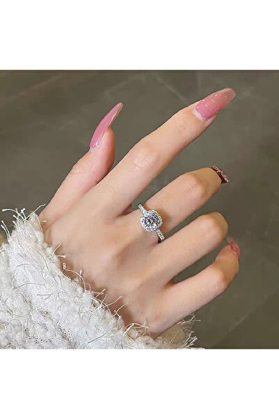 Choice1 7 1ct Luxury Clear CZ Heart Finger Ring for Women Wholesale 925 Sterl...