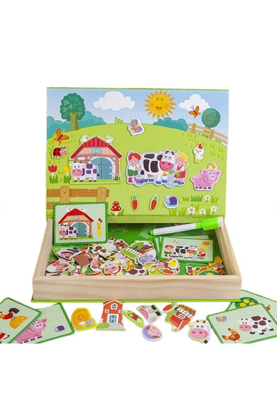 OEM Puzzle magnetic tip carte - Animale de la fermă