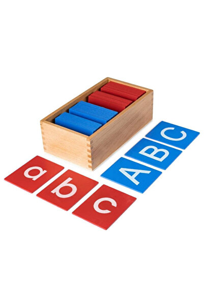 OEM Joc Montessori alfabet cu litere mari și litere mici din lemn