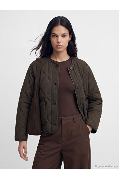 LC Waikiki Crew Neck Quilted Women's Puffer Coat