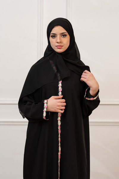 LAVİNİA عباية نسائية من لافينياو قماش انترنت قصه عادي