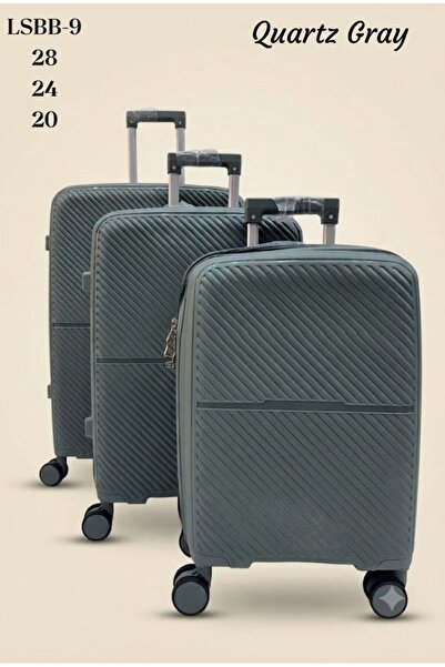 Generic 3-Piece Hardside Lightweight PP Luggage Set with 360° Spinner Wheels