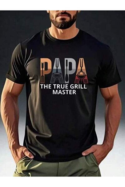 4CR تي شيرت رجالي بتصميم فريد ورائع من Barbecue Dad، بأكمام قصيرة ناعمة وقابل...