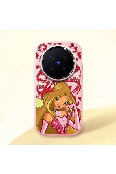 ucuc Vivo X300 Pro Compatible Shock-Absorbing Camera Protected Pink Silicone ...