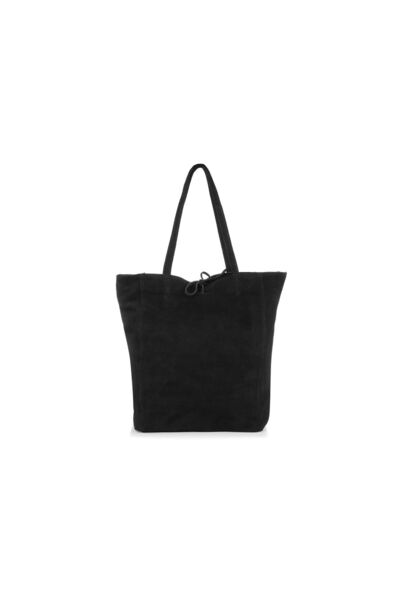 Vera Pelle Geantă de mână din piele întoarsă pentru femei, geantă shopper mar...