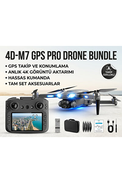Dronefix 4D-M7 GPS TAKİP ÖZELLİKLİ ANLIK GÖRÜNTÜ VEREN KUMANDALI DRON