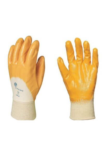 Coverguard Mănuși de protecție chimică Sahara, cauciuc, galbene, set 10 perechi