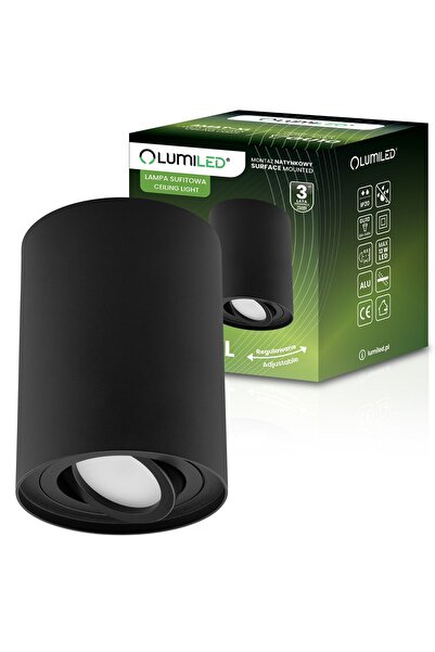 Lumiled Spot cu halogen aplicat la suprafață, orientabil, GU10, rotund, negru...
