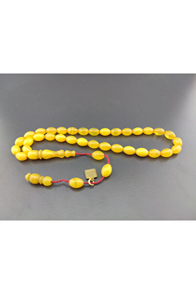 İskeçe Tesbih Ali Baba Masterpiece Colorful Amber, 2 Layers Polished, Full Ha...