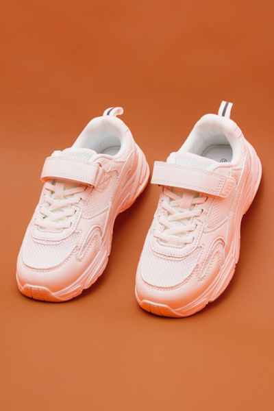 R&B Mesh Detail Velcro Closure Sports Shoes