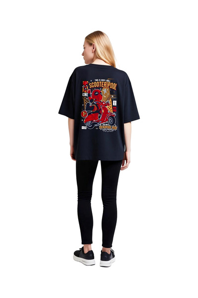 PayBuy Tricou supradimensionat cu imprimeu grafic pentru femei, cu tematică d...