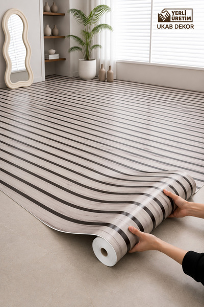 UKAB DEKOR 70x280 Cm Kendinden Yapışkanlı Premium Yüzey Pratik Uygulamalı Zem...