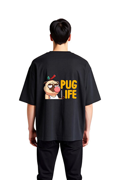 PayBuy Tricou supradimensionat pentru bărbați cu imprimeu Dog Life Spirit