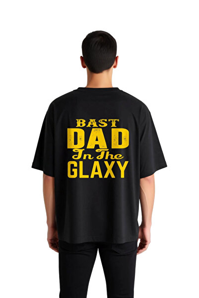 PayBuy Men's Oversize Printed T-Shirt Galaxy Themed Funny Text Detailed Comfo...