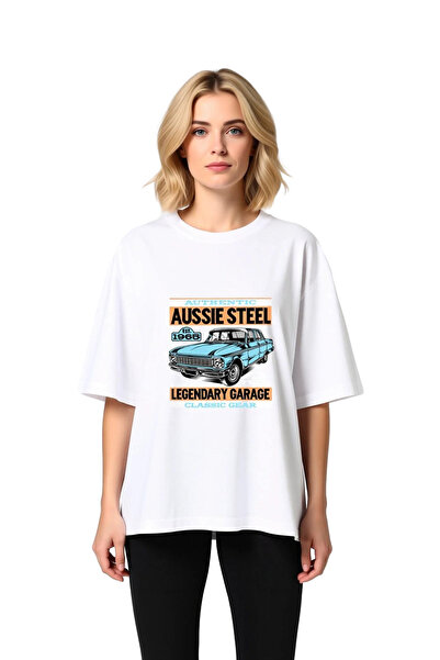 PayBuy Authentic Classic Car Garage Printed Women's Oversize T-Shirt