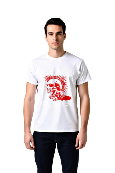 PayBuy Ανδρικό μπλουζάκι με γραφικό σχέδιο Punk Rock με κοντό μανίκι και γιακ...
