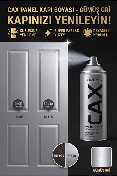 caxcolors CAX Panel Kapı Boyası - Akrilik Boya Ahşap Ve MDF Kapı Yenileme Boyası