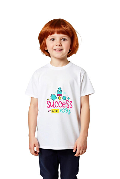 PayBuy Children's Motivational Printed T-Shirt Success Themed Relaxed Fit Sho...