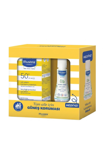Mustela Very High Protection Sun Lotion Spf 50 Sunscreen Lotion 100 ml + Hydr...