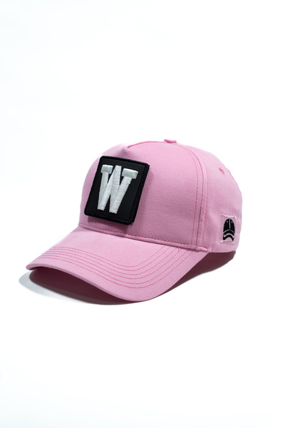 all hats Replaceable Patch Hat with W Letter Patch Detail |   Meshless Flat T...