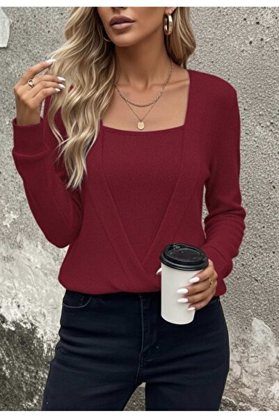 Generic Brand Women's long sleeve double breasted collar sleeve and hem cuff ...