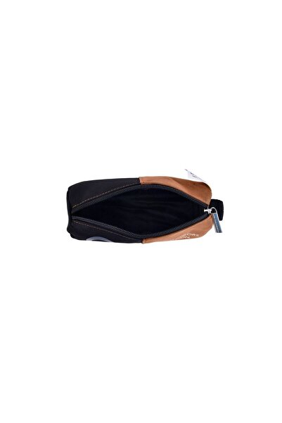 Benetton United Colors of Boys' Black Large Logo Double Compartment Pencil Case