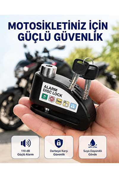 Epilons Portable Alarm Disc Lock Motorcycle Scooter Bike Security New Generation
