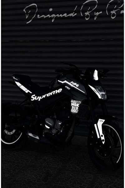Banxtre مجموعة ملصقات زخرفية كاملة عاكسة للضوء (يمين ويسار) لـ CFMOTO NK250