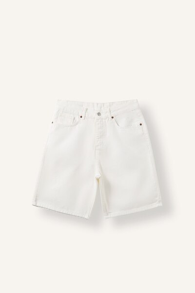 DeFacto Straight Fit Denim Bermuda I5602Ax26Au