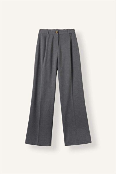 DeFacto Straight Fit Pleated Straight Leg Classic Fabric Trousers I5517Ax26Au