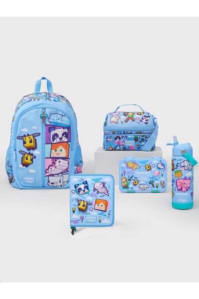 SMIGGLE Minecraft Okul Çanta Set 5'li Cüzdan Hediyeli