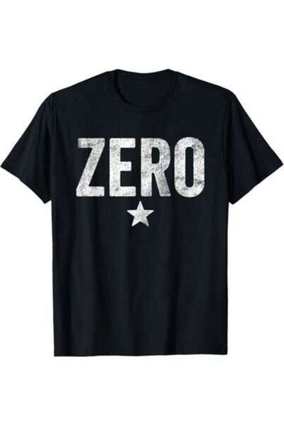 k222 Vintage Grunge Zero Star 90s Rock Lightweight Relaxed Print Tee, Soft Co...