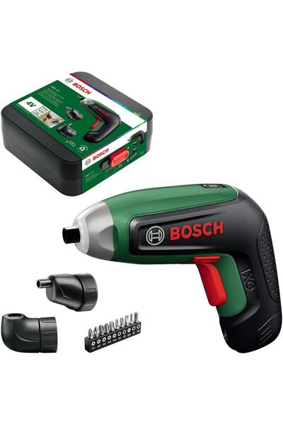 Bosch IXO 8 Cordless Screwdriver Set, 4V Li-Ion, 2.0Ah, 3/6.5Nm, LED, 10 Bits