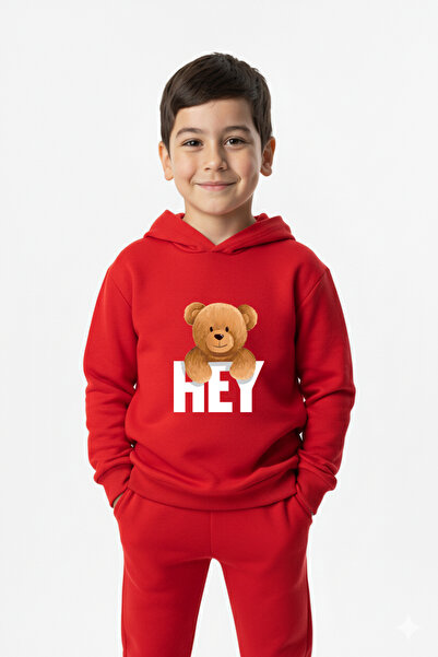 Let's Wear Hej, set bejzbol majica i pantalona sa printom za decu - 2-dijelni...
