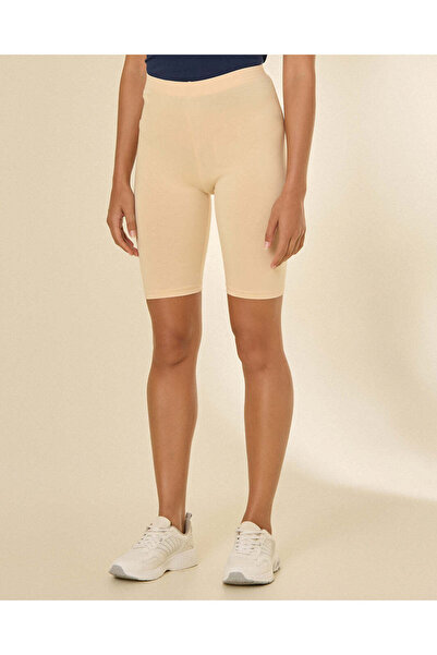 REDTAG Women Beige Cycling Shorts