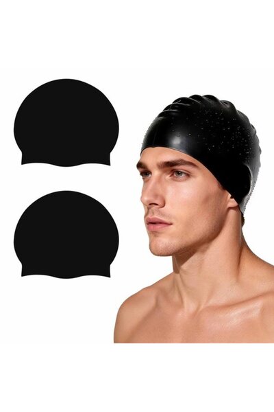 STARSTAR 2 silicone swim caps unisex.
