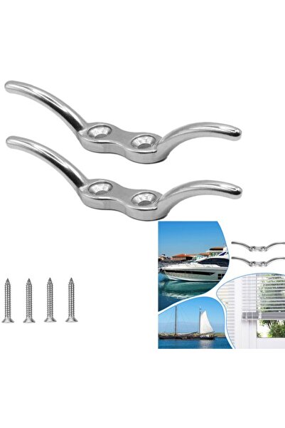 STARSTAR Two-piece horn hook, stainless steel, silver