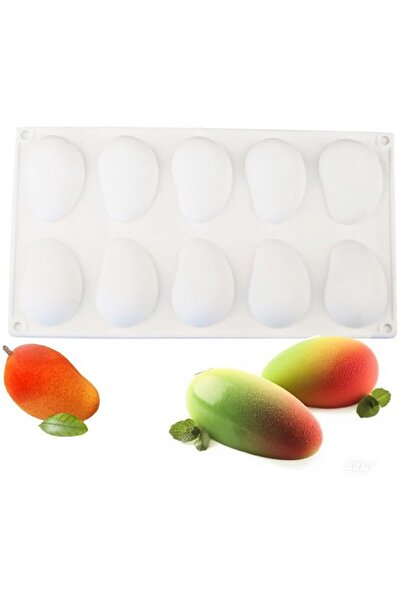 STARSTAR Mango-shaped silicone mold, ten holes, suitable for ice cream cakes,...