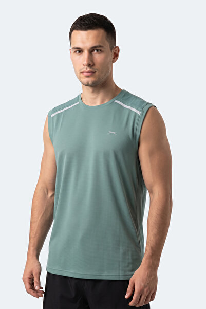 Slazenger Rexis Men's Sleeveless Water Green T-Shirt