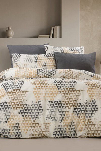 The Linevra Cotton Single Fitted Sheet Duvet Cover Set |   Premium Series |   Elastic Fitted Sheet