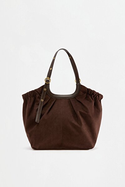 LEFTIES Suni süet shopper çanta