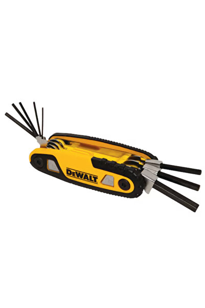 Dewalt Foldable Hex Key Set DWHT0-70263, Yellow/Black