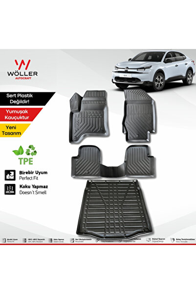 wöller Citroen C4 X Uyumlu Paspas Bagaj Havuzu Set Hybrid 2025 Sonrası Uyumlu...