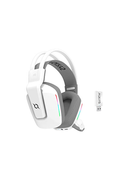 AQIRYS Căști cu mod dual: Wireless și Bluetooth + Cu fir ALYA V2.0 alb