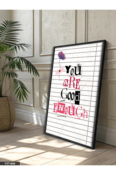 Evinemoda You Are Good Enough One Piece Wooden Framed Painting