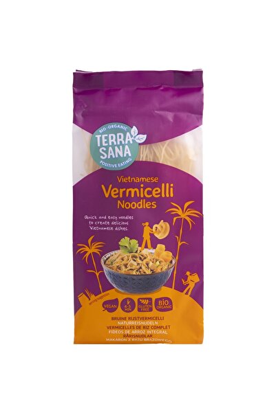 Terrasana Tăiței de orez vermicelli vietnamezi, fără gluten, bio, 250g