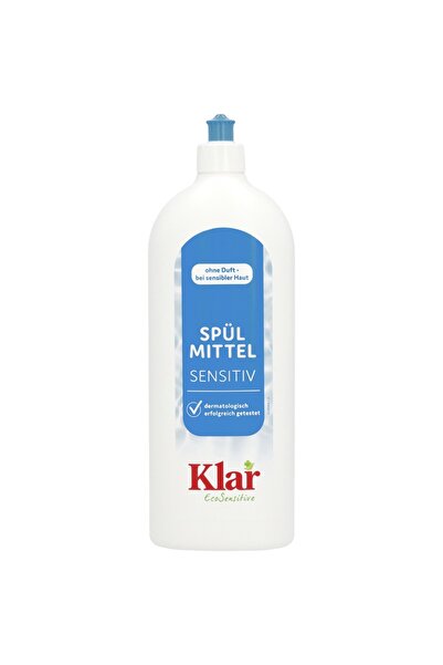 Klar Detergent lichid de vase Sensitive, fără parfum, 1L